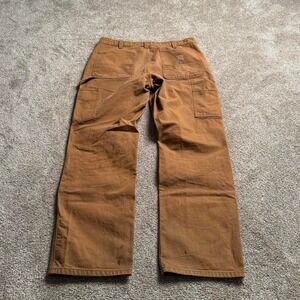 ORANGE KHAKI CARHARTT "RELAXED FIT" DOUBLE KNEE CARGO PANTS